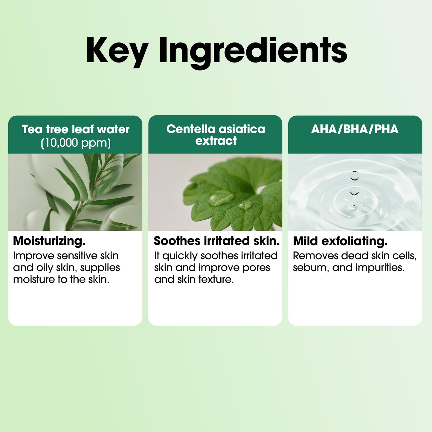 SOME BY MI AHA BHA PHA 30 Days Miracle Serum - 1.69oz, 50ml - Daily Centella Ampoule Serum with Niacinamide for Soothing, Calming and Clear Skin