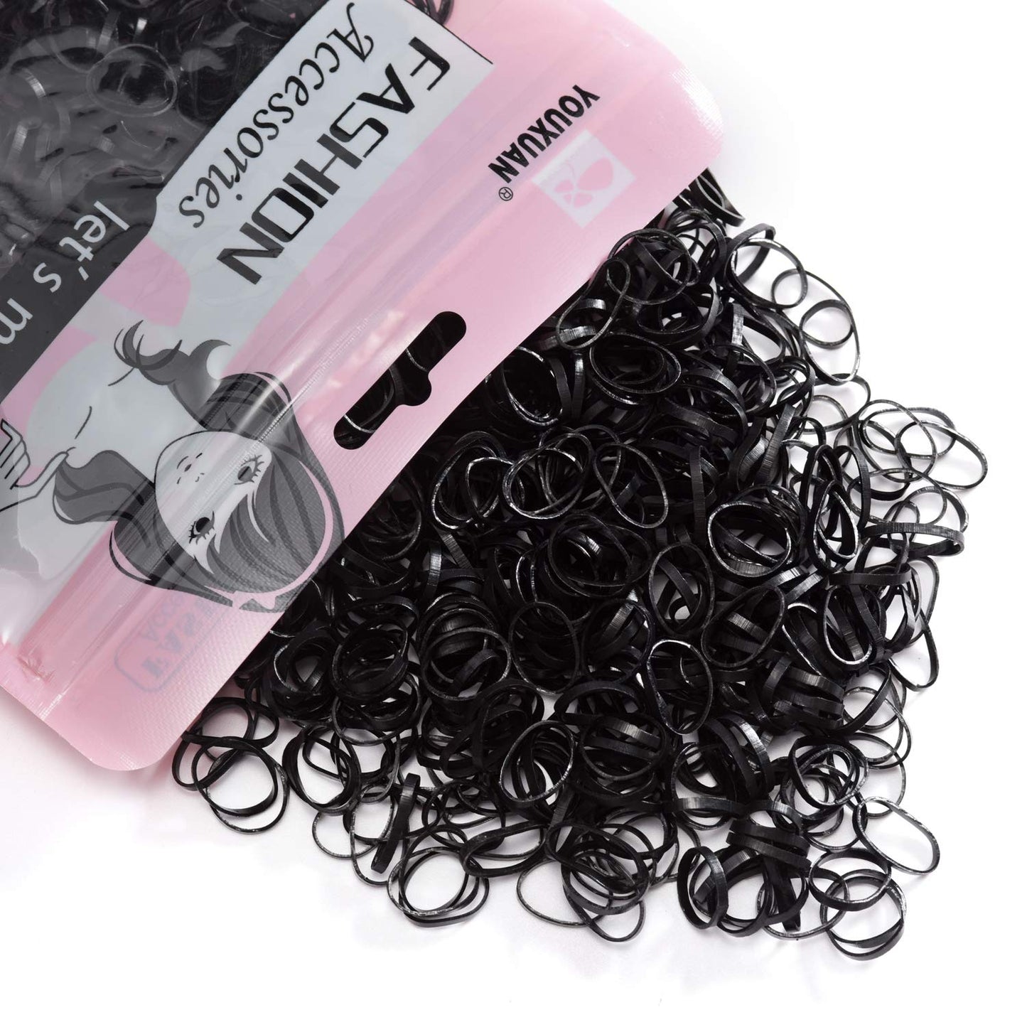 Youxuan Girls Elastics Hair Ties No-snag Colored Cute Hair Bands 600 Counts Beauty and Personal Care YOUXUAN Default Title