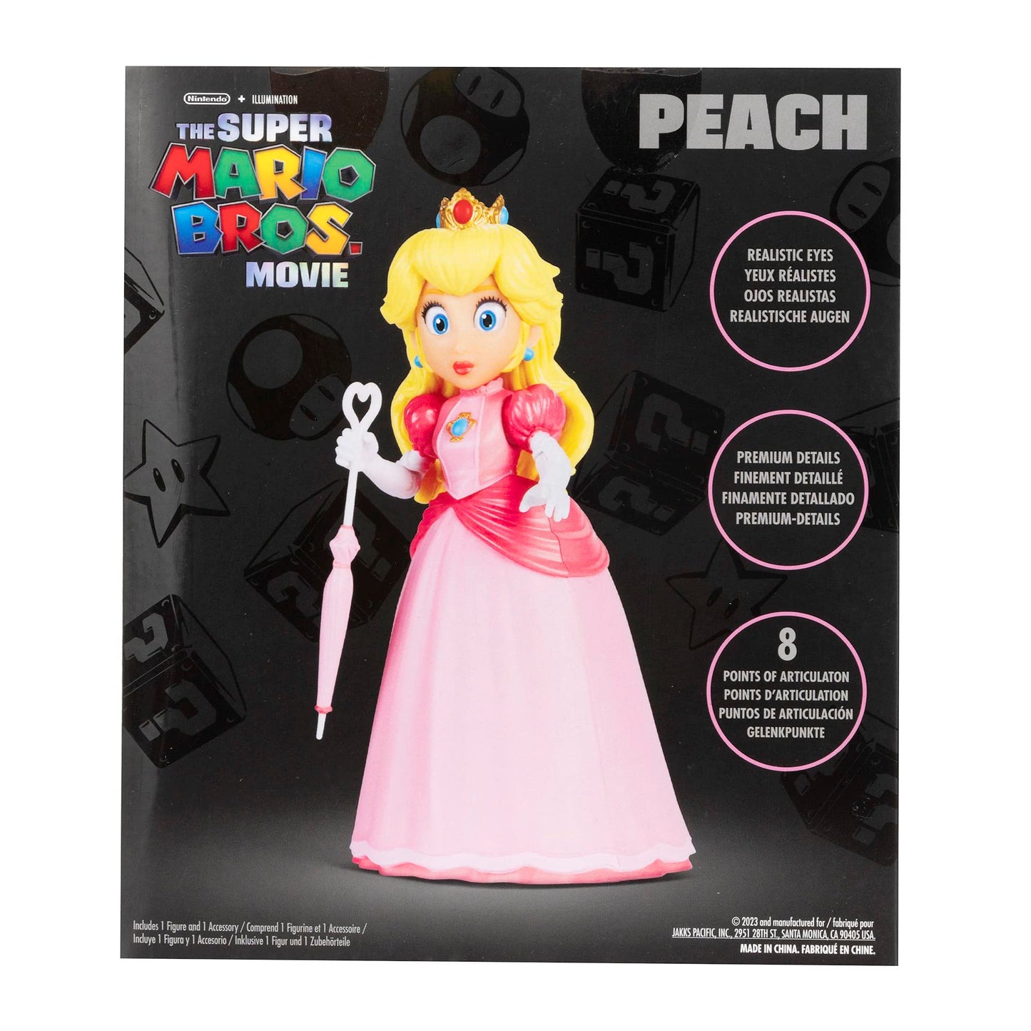 Nintendo The Super Mario Bros. Movie Peach 1.5" Mini Figure