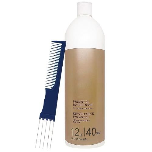 BlondeMe Developer 12% / 40 Volume 33.8 Oz and Dual Purpose Comb (Bundle) Beauty & Personal Care M Hair Designs