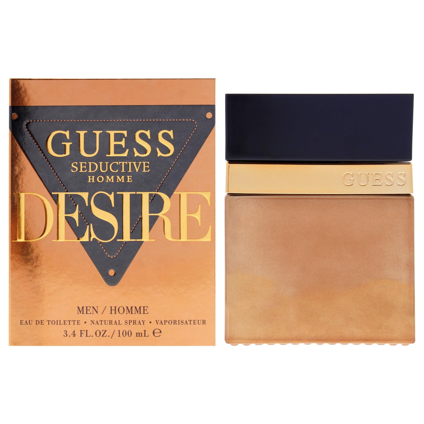 GUESS Seductive Desire For Men/Homme Eau De Toilette Cologne and Fragrance Spray For Men, 3.4 Fl. Oz.