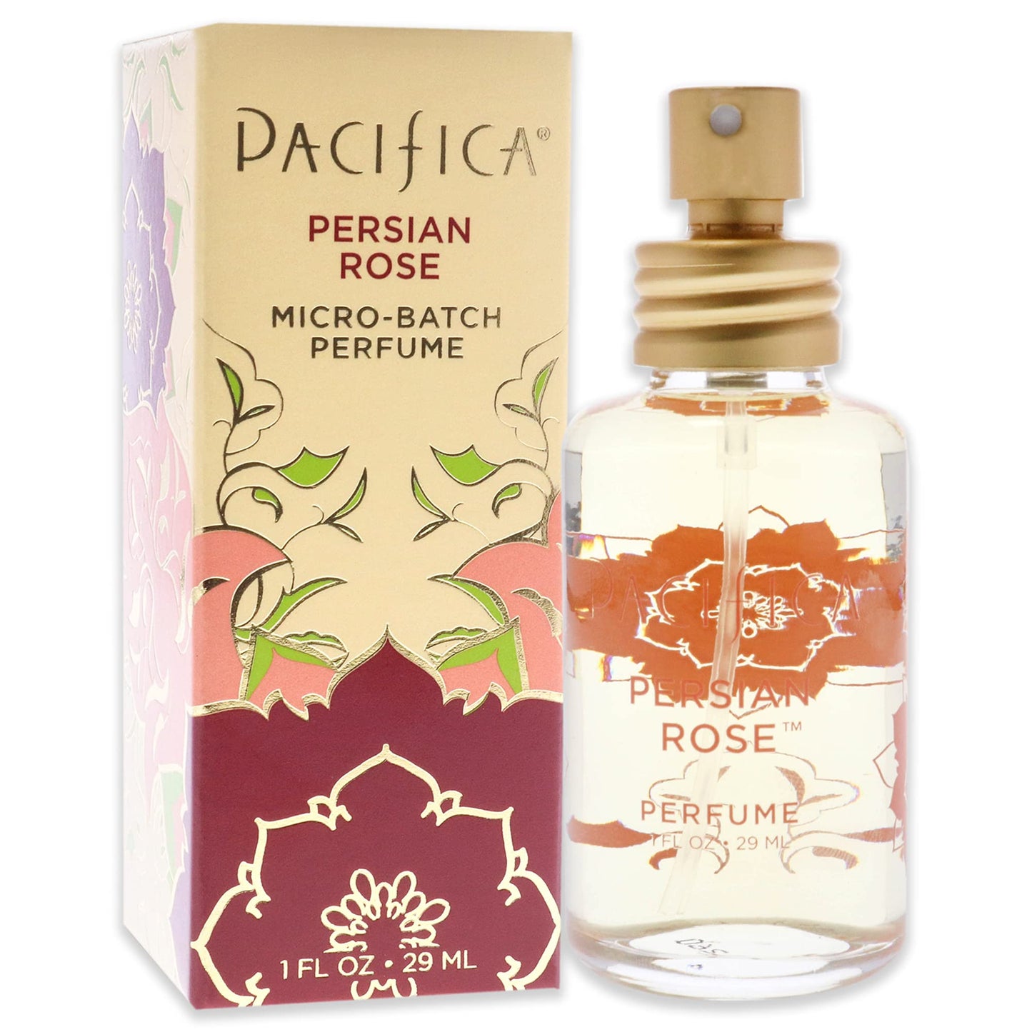 Pacifica Beauty, Persian Rose Clean Fragrance Spray Perfume, Made with Natural & Essential Oils, Fresh Rose Scent, Vegan + Cruelty Free