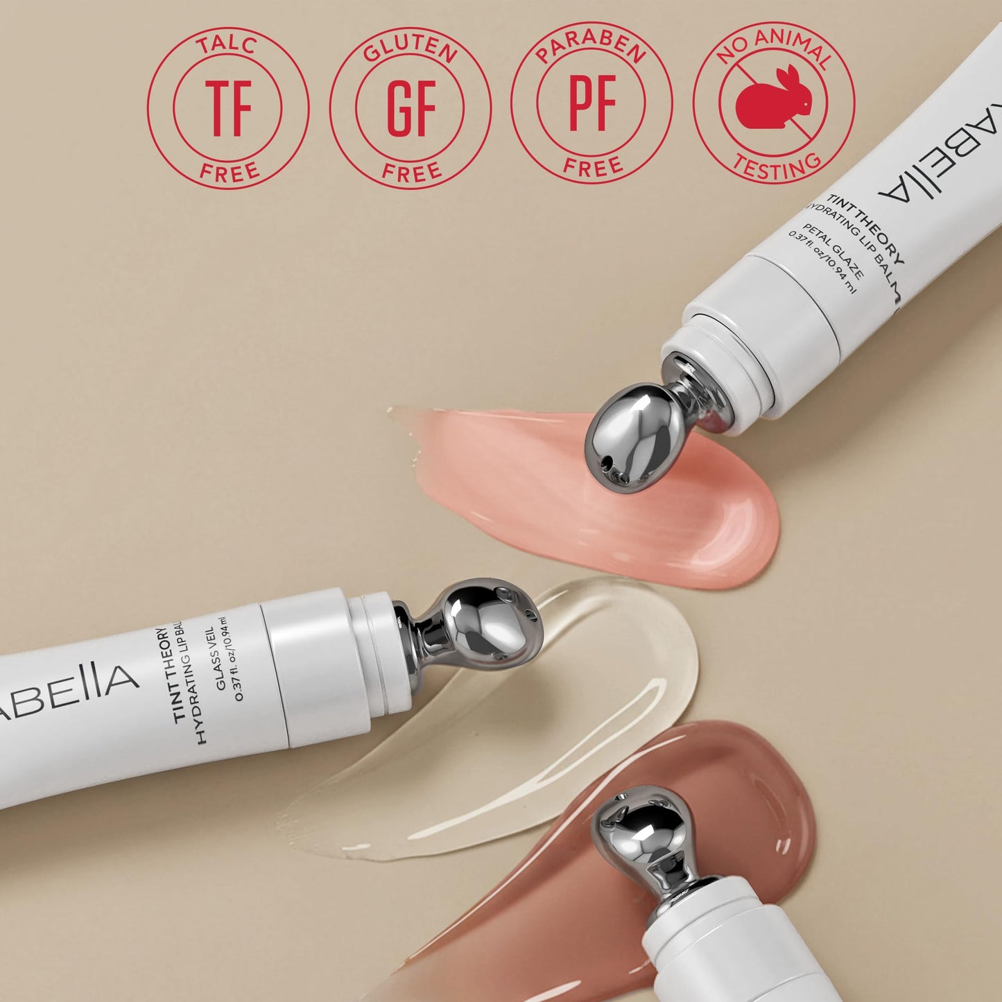Mirabella Tint Theory Hydrating Lip Balm - High Shine Clear Lip Balm Gloss | Nourishing Hydration with Vitamin E & Jojoba Oil | Non-Sticky Finish