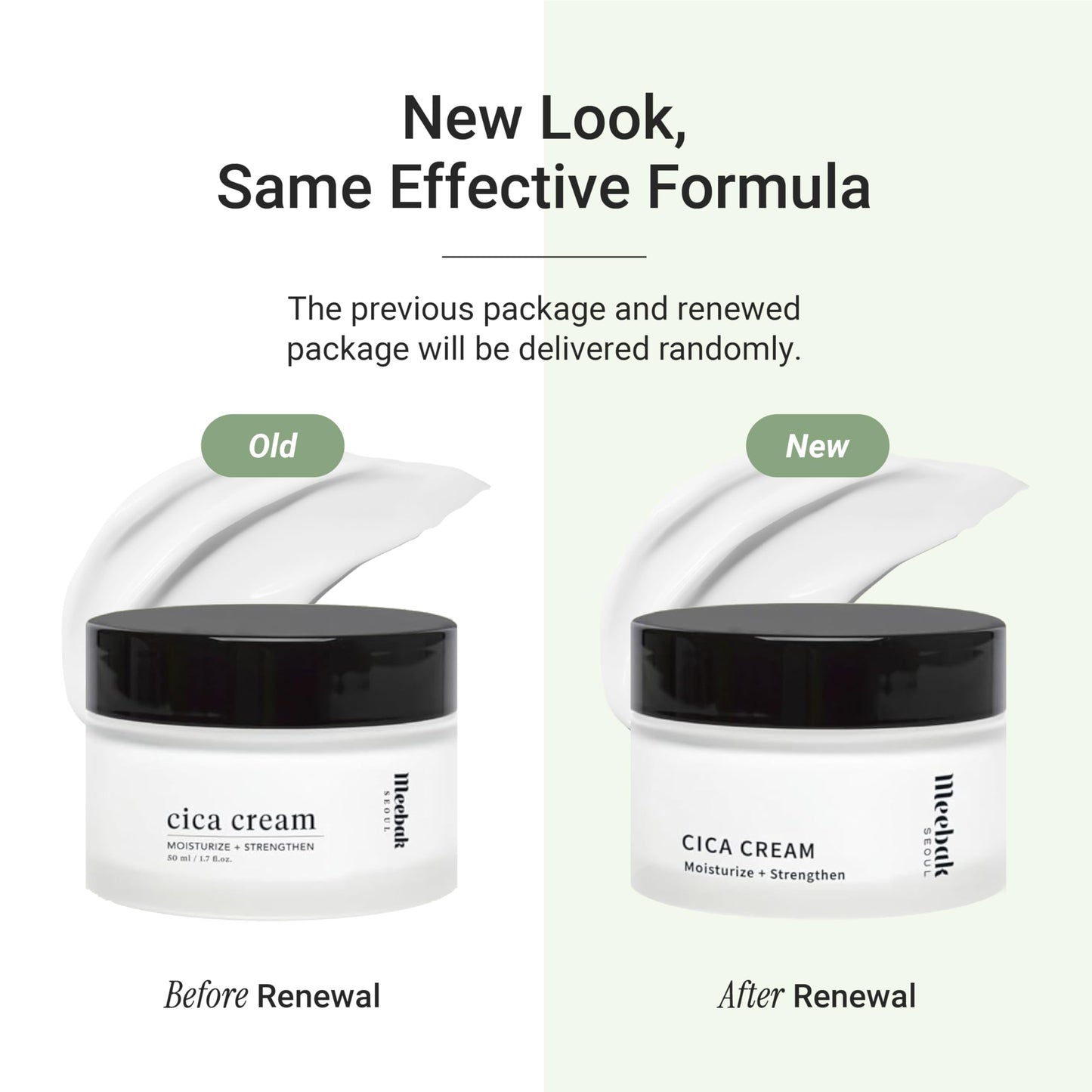 Meebak Cica Cream Daily Repair Moisturizer with Niacinamide, Ceramide & Retinol, Deep Hydration, Soothing, Sensitive Skin Friendly