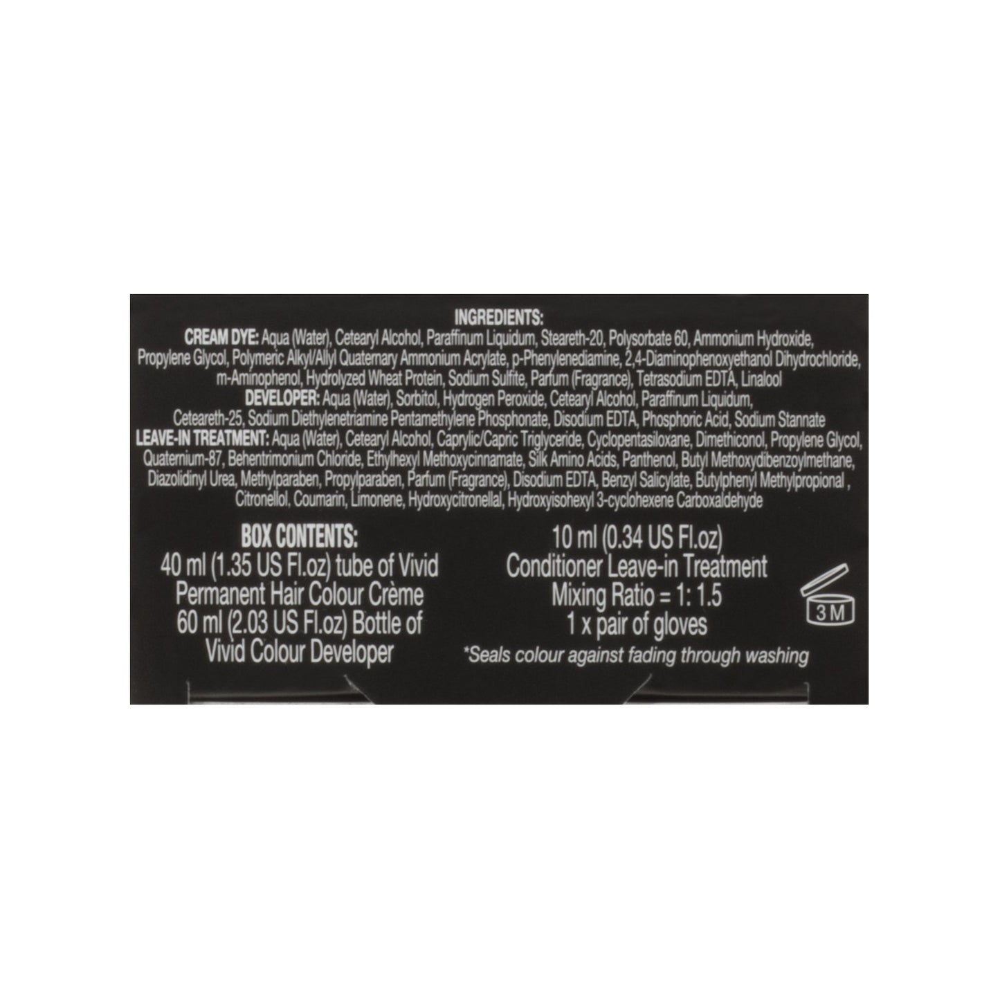 Revlon Realistic Vivid Colour Protein Infused Permanent Color Hair Dye with Color Lock Technology, Jet Black 110ml