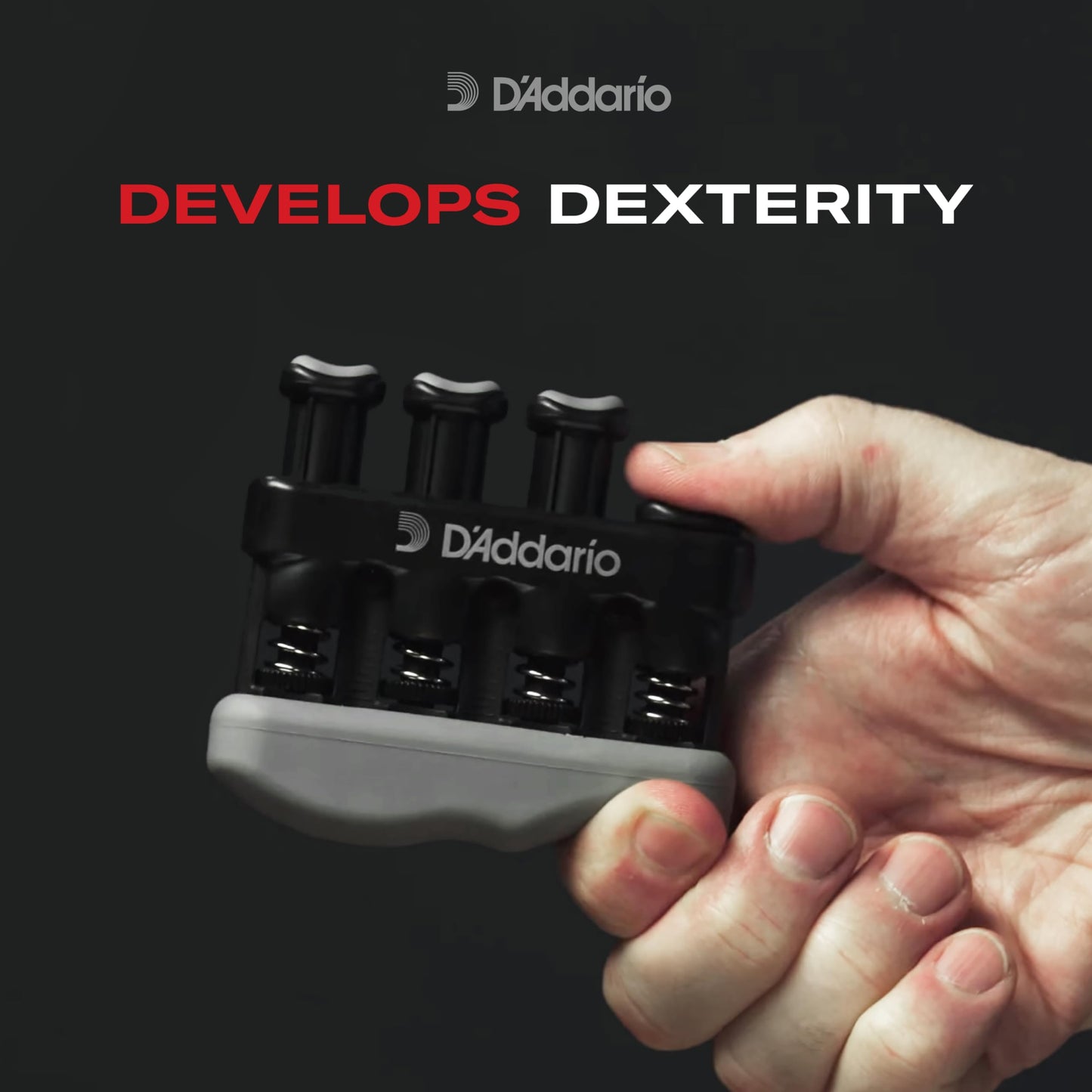 D’Addario Varigrip Hand Exerciser-Improve Dexterity and Strength in Fingers, Hands, Forearms- Adjust Tension Per Finger- Simulated Strings Help…
