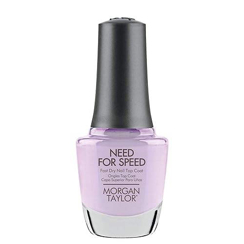 Morgan Taylor Need For Speed Fast Dry Top Coat - Quick-Drying Top Coat, Long-Lasting Shine & Chip-Resistant Finish, Professional Nail Care for All