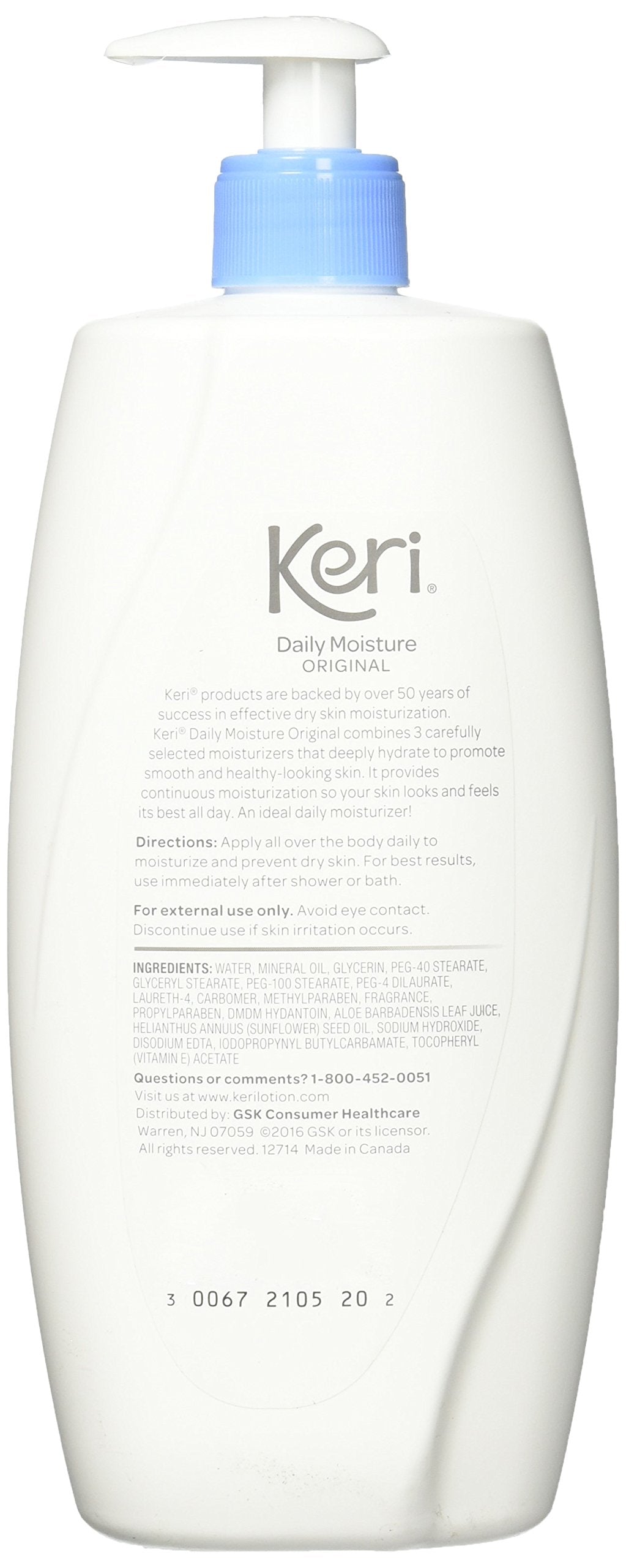 Keri Original Body Lotion for Dry Skin, 20 Ounce