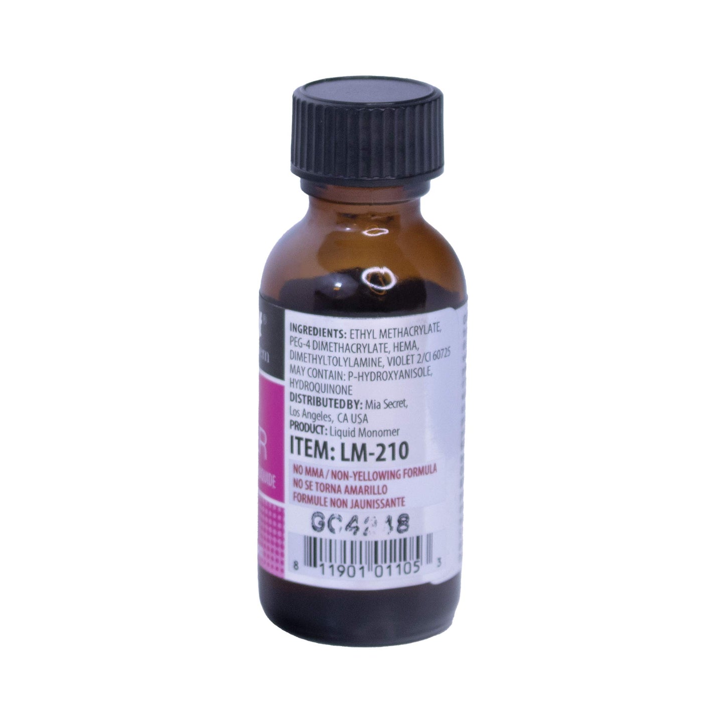 1 oz Mia Secret Liquid Monomer - Professional Acrylic Nail Liquid for Acrylic Powder - EMA monomer - Nail Monomer liquid - ema monomer acrylic nail Beauty & Personal Care Mia Secret