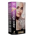 BOXY COLOR Coloring kit professional, permanent color cream hair dye with Vegetal Protein to get Hair with intense color shiny and silky. 100% Gray