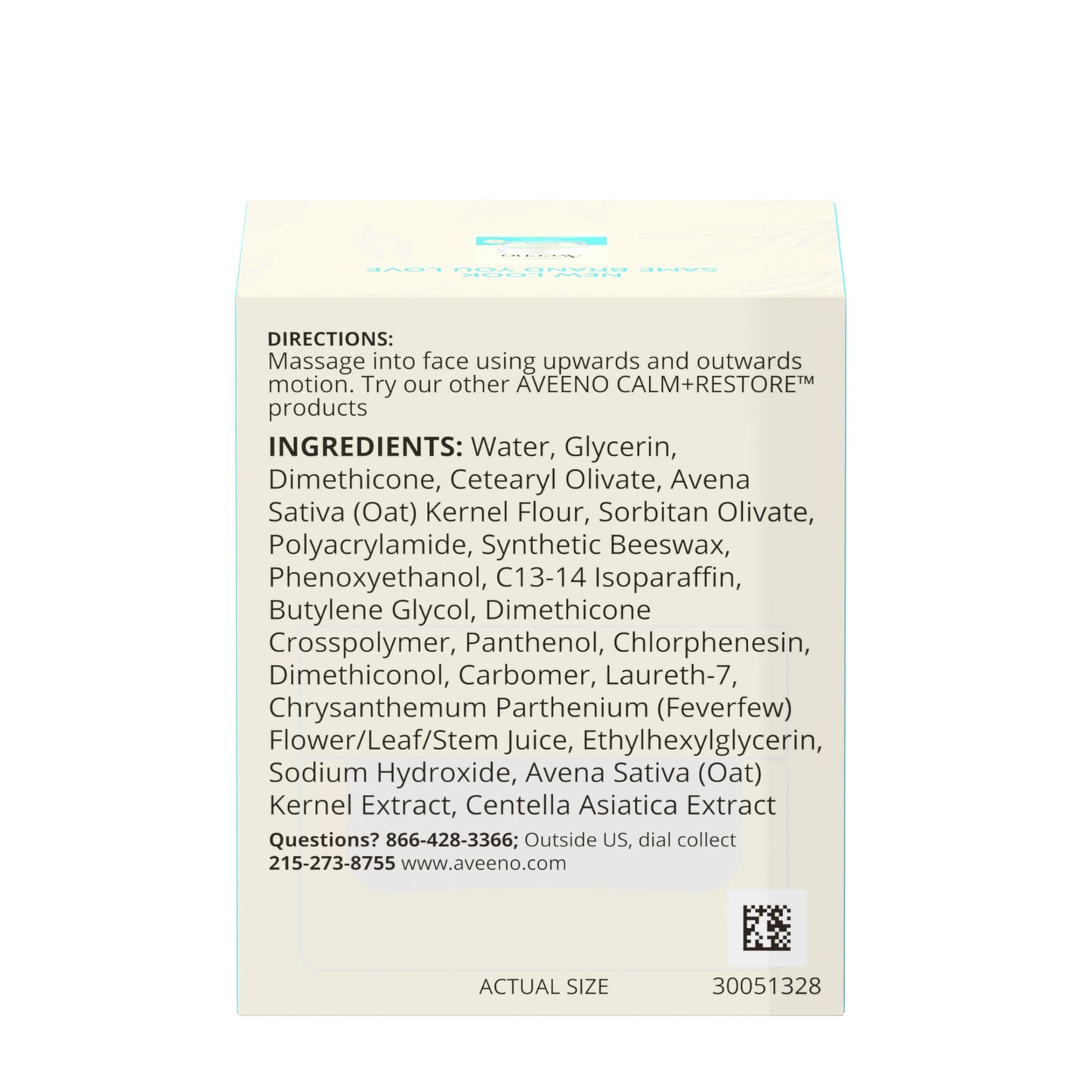 Aveeno Calm + Restore Oat Gel Facial Moisturizer for Sensitive Skin, Fast-Absorbing, Soothing Lightweight Gel Cream Face Moisturizer with Prebiotic Beauty and Personal Care Aveeno