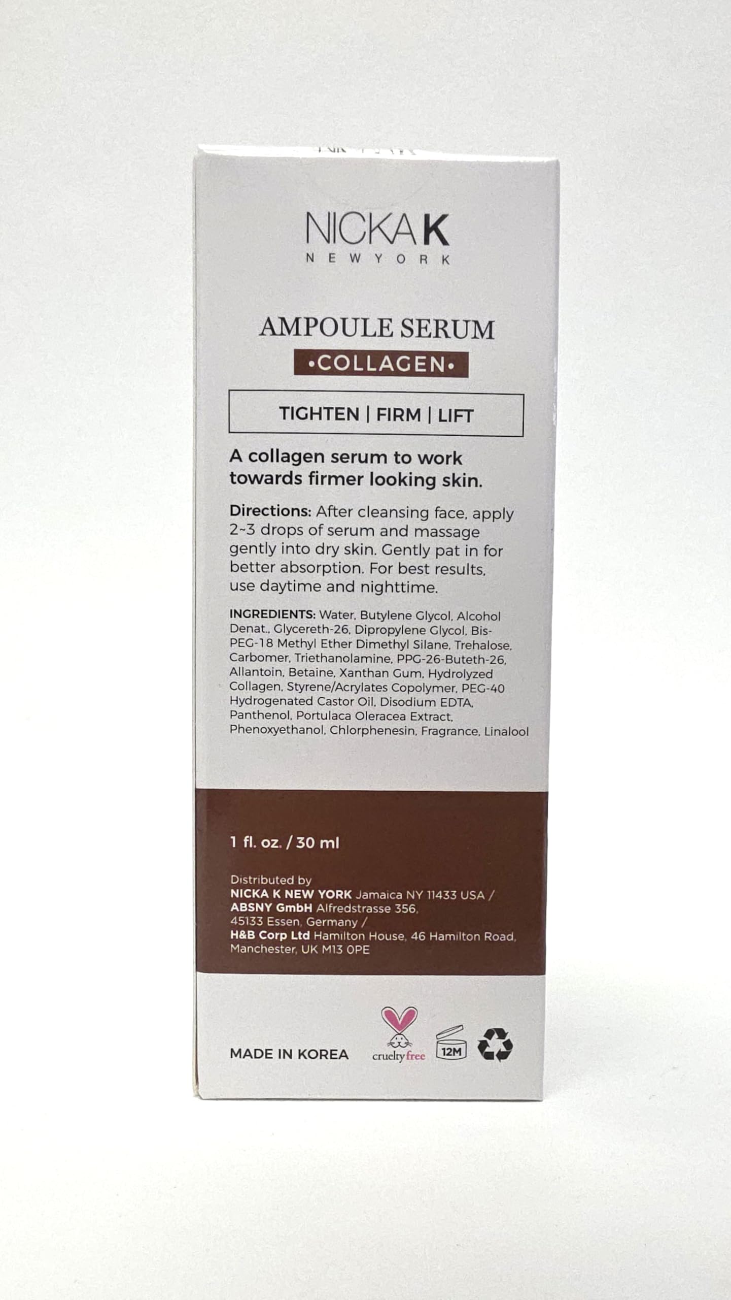 Nicka K New York Facial Serum (SSAM03 Collagen)