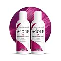 Adore Semi Permanent Hair Color (086 Raspberry Twist) (2 Pack) | Vegan & Cruelty-Free Pink Hair Dye | No Ammonia, No Peroxide, No Alcohol | 4 Fl Oz