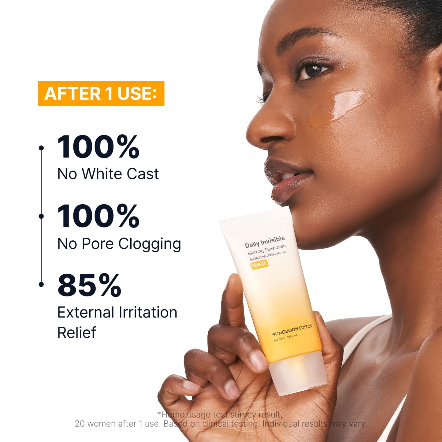 SUNGBOON EDITOR Daily Invisible Blurring Sunscreen with Broad Spectrum SPF 40 Invisible Sunscreen for Face, Makeup Primer SPF, 50ml, 1.69 fl.oz, Oil Beauty and Personal Care SUNGBOON EDITOR