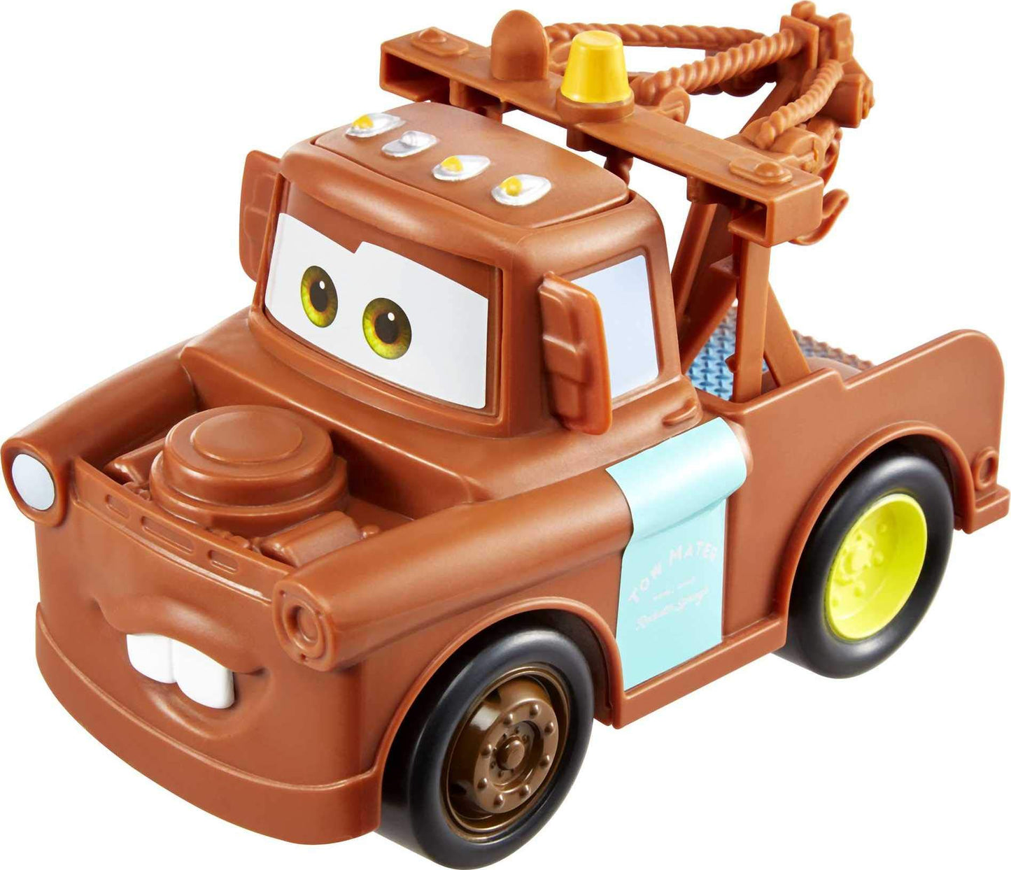 Disney Cars Track Talkers Mater – 5.5" Tow Truck Toy with Authentic Movie Sound Effects, Fun Vehicle Gift for Kids Ages 3+