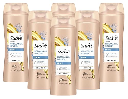 Suave Professionals Shine Shampoo Moroccan Infusion 12.6 Fl oz (Pack of 6)