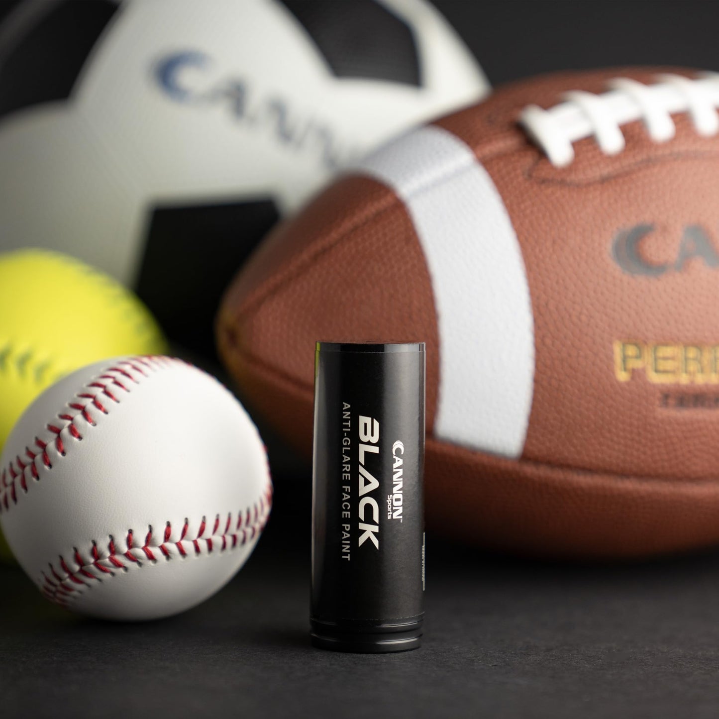 Cannon Sports Face Body Paint Stick for Football Baseball Softball Lacrosse Hockey - Sweatproof, Long-Lasting, Anti-Glare (Red)