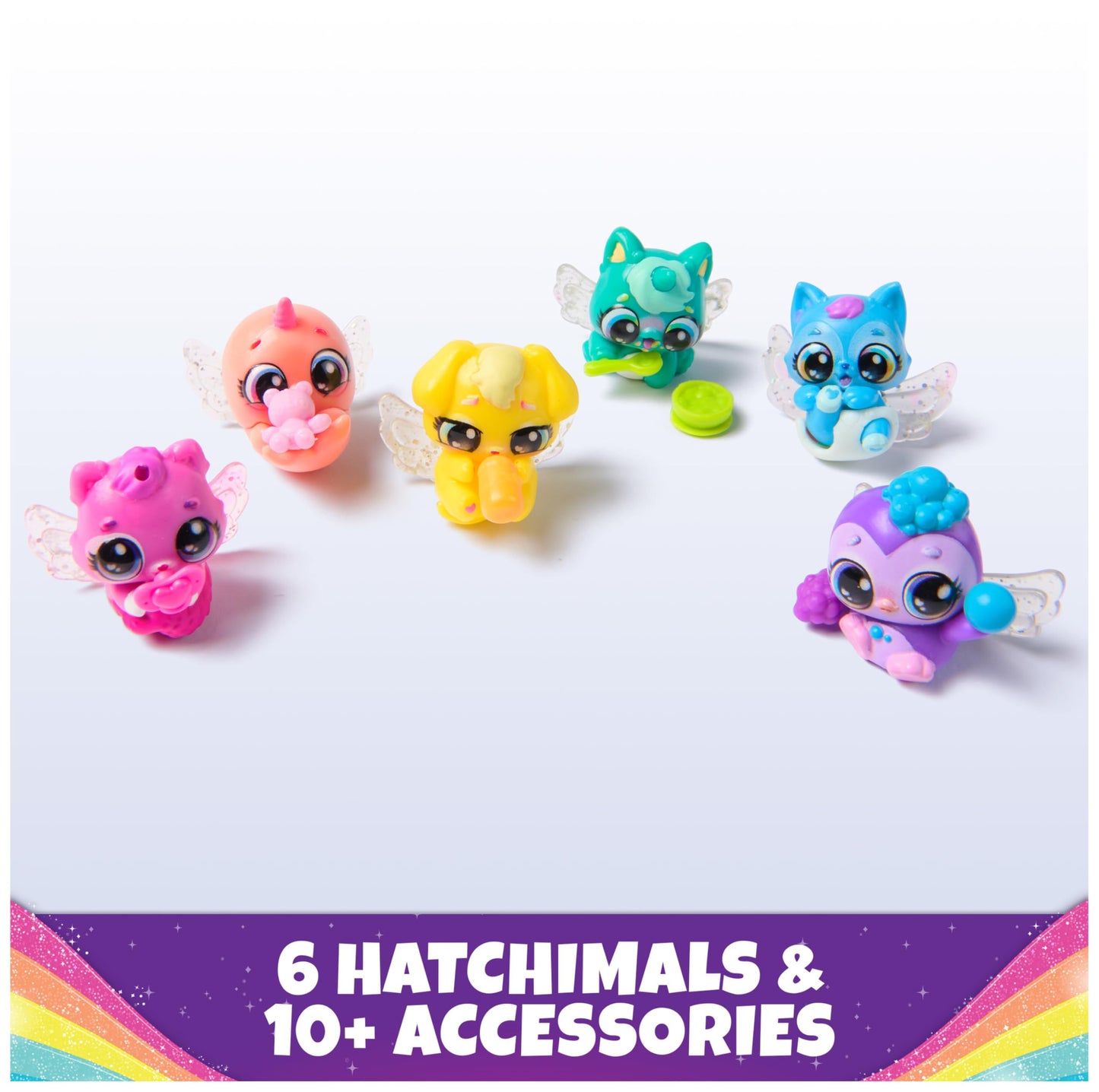 Hatchimals Alive, Rainbow Hatchery with 6 Mini Figures in Color Reveal Eggs & Over 10 Accessories, Kids Toys for Ages 3 and up