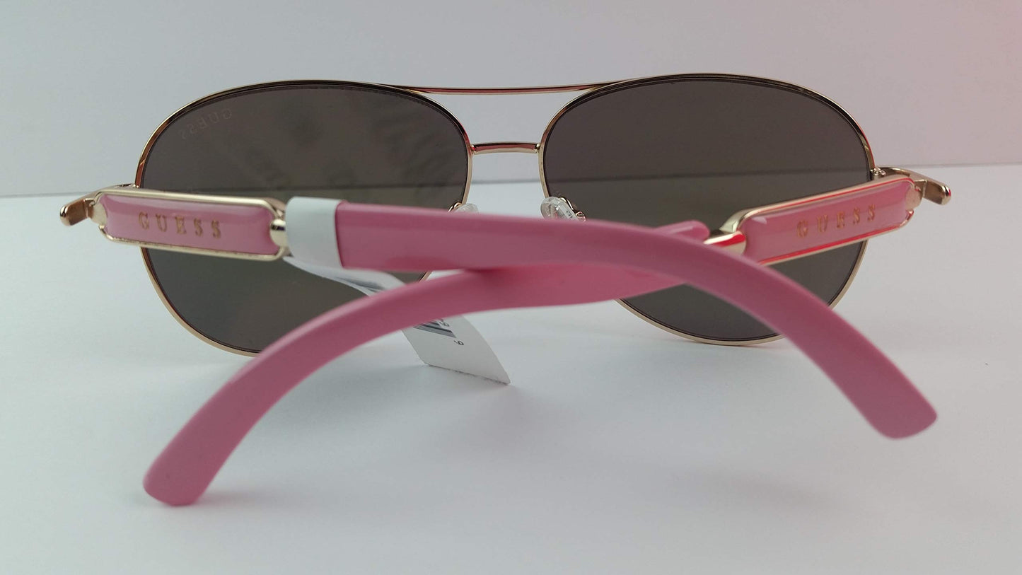 GUESS GU7295 Shiny Rose Gold/Bordeaux Mirror One Size