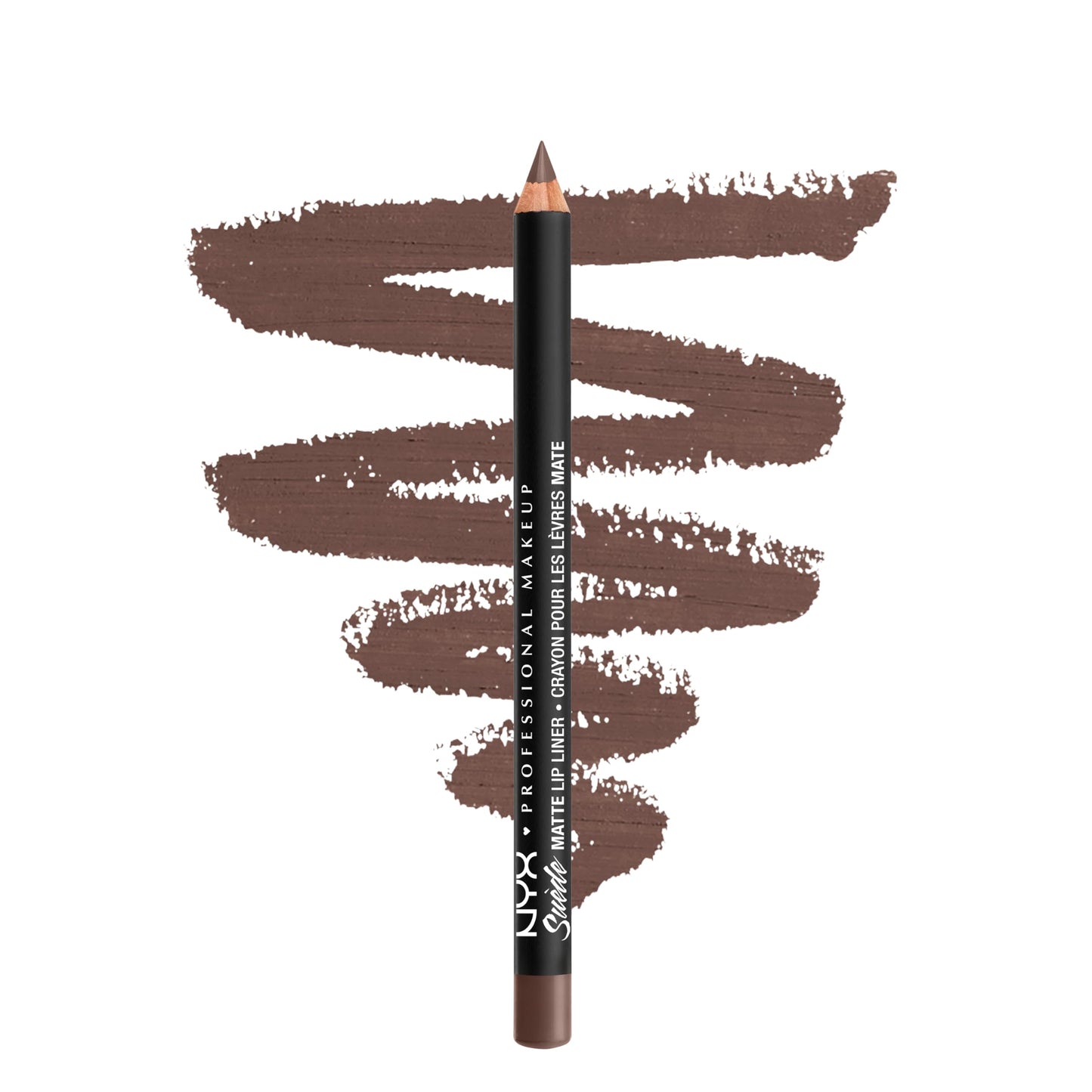 NYX PROFESSIONAL MAKEUP Suede Matte Lip Liner, Velvety-Smooth, Long-Lasting Formula For A Defined Lip Makeup Look - Brooklyn Thorn (Purple)
