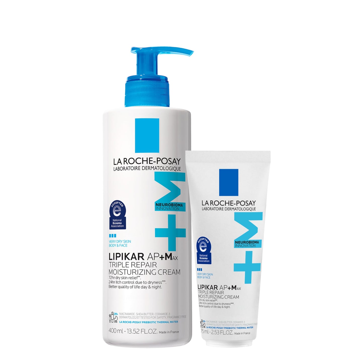 La Roche-Posay Lipikar AP+MAX Triple Repair Moisturizing Body Cream | Face & Body Lotion for Dry Skin with Shea Butter & Niacinamide | Gentle Beauty and Personal Care La Roche-Posay