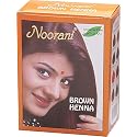 Noorani Henna Based Hair Color and Herbal Powder || Ships from California (1 (6 Pouch x 10g), BROWN HENNA)
