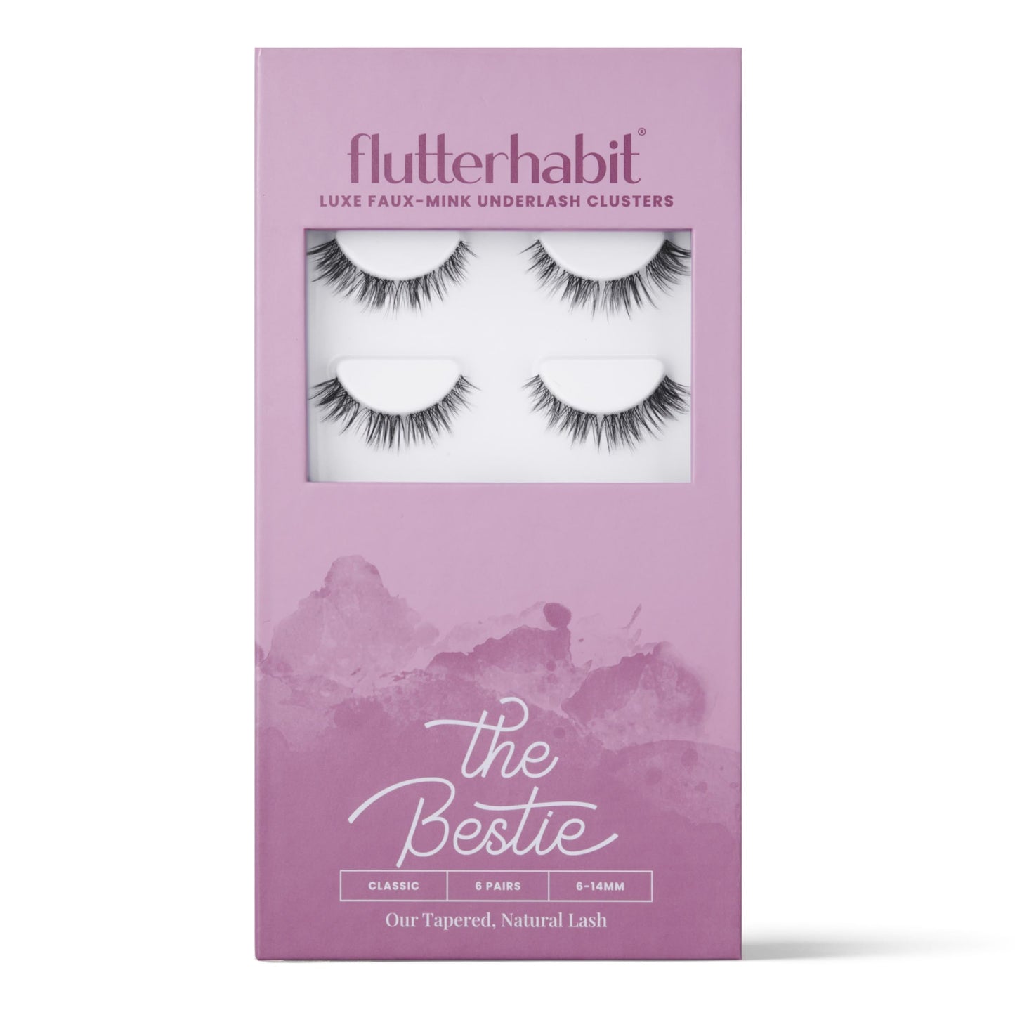 FlutterHabit Bestie Lash Clusters for Women, Salon Quality At Home Eyelashes Extension Kit, 6 Lash Sets, No Lash Glue Included