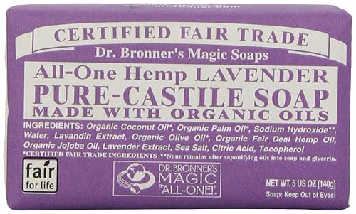 DR BRONNER SOAP BAR LAVENDER 5OZ Beauty & Personal Care Dr. Bronner's