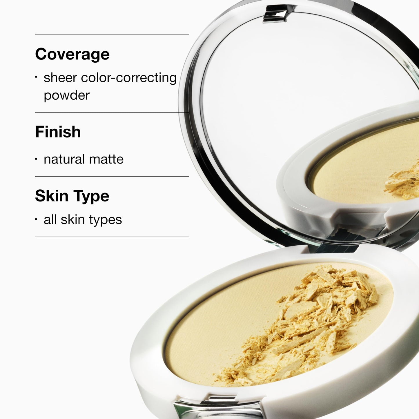 Clinique Redness Solutions Instant Relief Mineral Finishing Pressed Powder Face Makeup | Redness Correcting + Appropriate for Skin with Rosacea