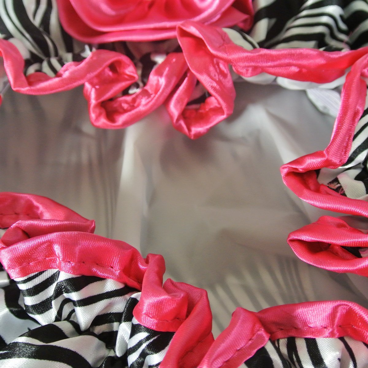 Kella Milla Stylish Satin Shower Cap - Zebra