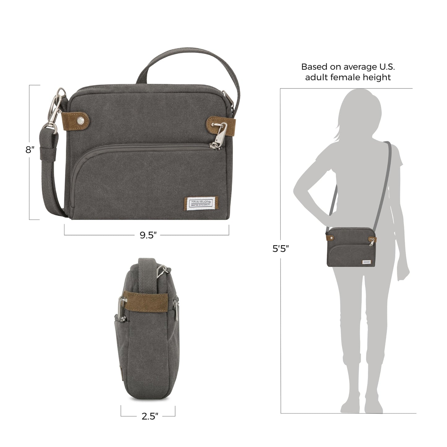 Travelon Anti-Theft Heritage Crossbody Bag