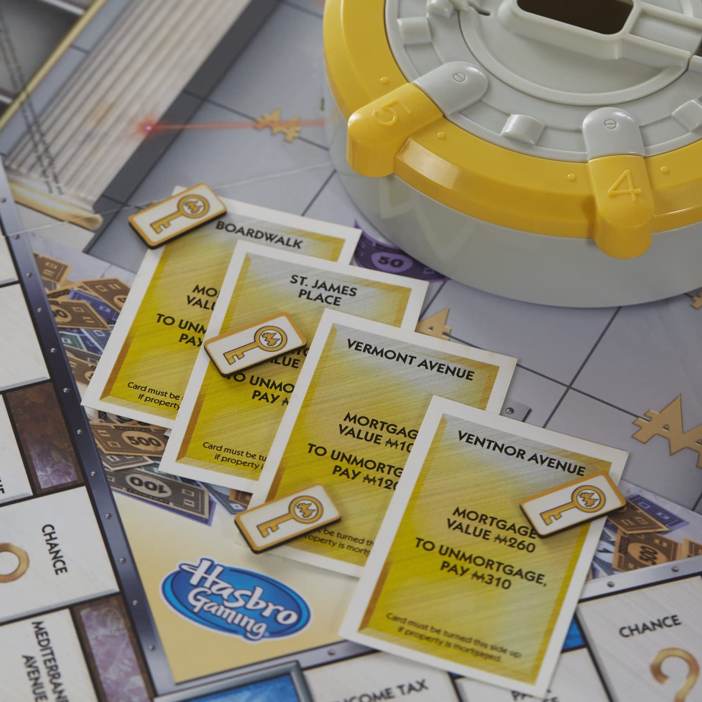 Monopoly Secret Vault Board Game for Kids Ages 8 and Up, Family Board Game for 2-6 Players, Includes Vault