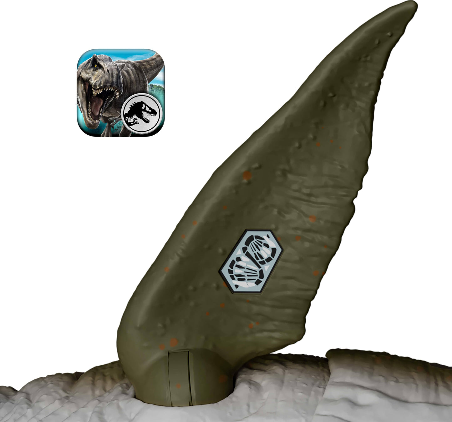 Mattel Jurassic World Rebirth Bite N Blast Mosasaurus Action Figure & Mini Dilophosaurus, Wide Jaw Dinosaur Toy, Movie-Accurate Posable, Digital Play