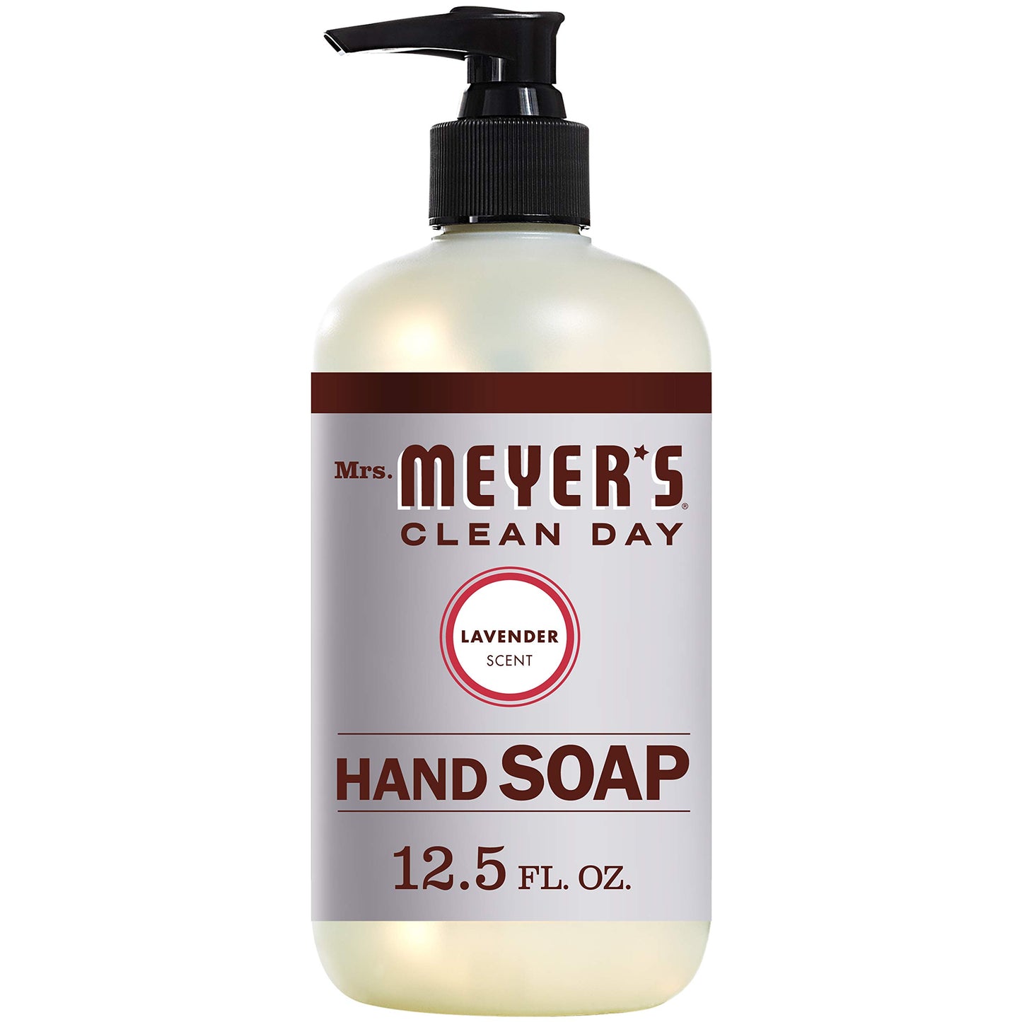 Mrs. MEYER'S Hand Soap Lavender 12.5 Ounce Pump (370ml) (3 Pack)