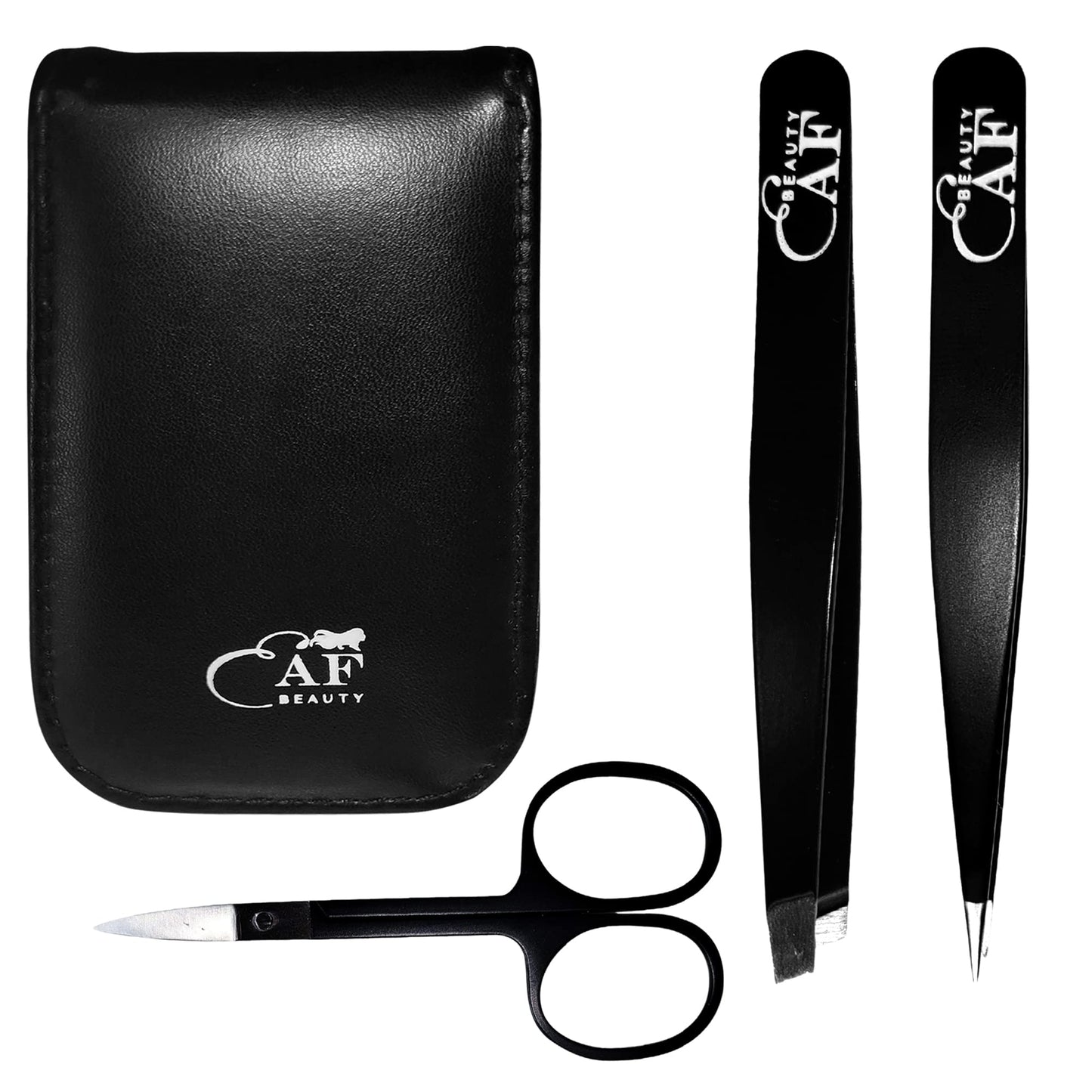 EAF Beauty eyebrow tweezer set, best grooming hair remover, heavy duty craft tweezers, sharp tweezers, and brow tweezers. fine point tweezers,