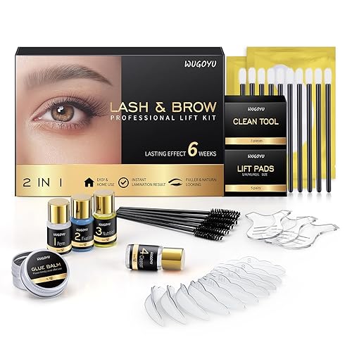 Lash Lift Kit - Brow Lamination Kit, Eyebrow Lamination Kit, Professional Eyelash & Brow 2 IN 1 Perm Kit, Eyebrow lift Kit, Fuller & Thicker Brows…
