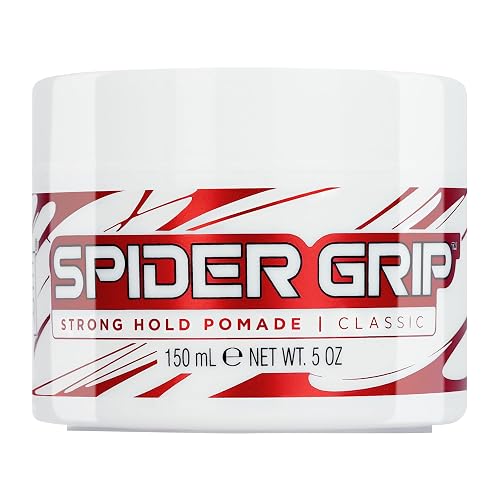 Style Factor Spider Grip Strong Hold Pomade for Men and Women - Castor Oil for High Shine and Long-Lasting Control for Braids, Locs, Twists