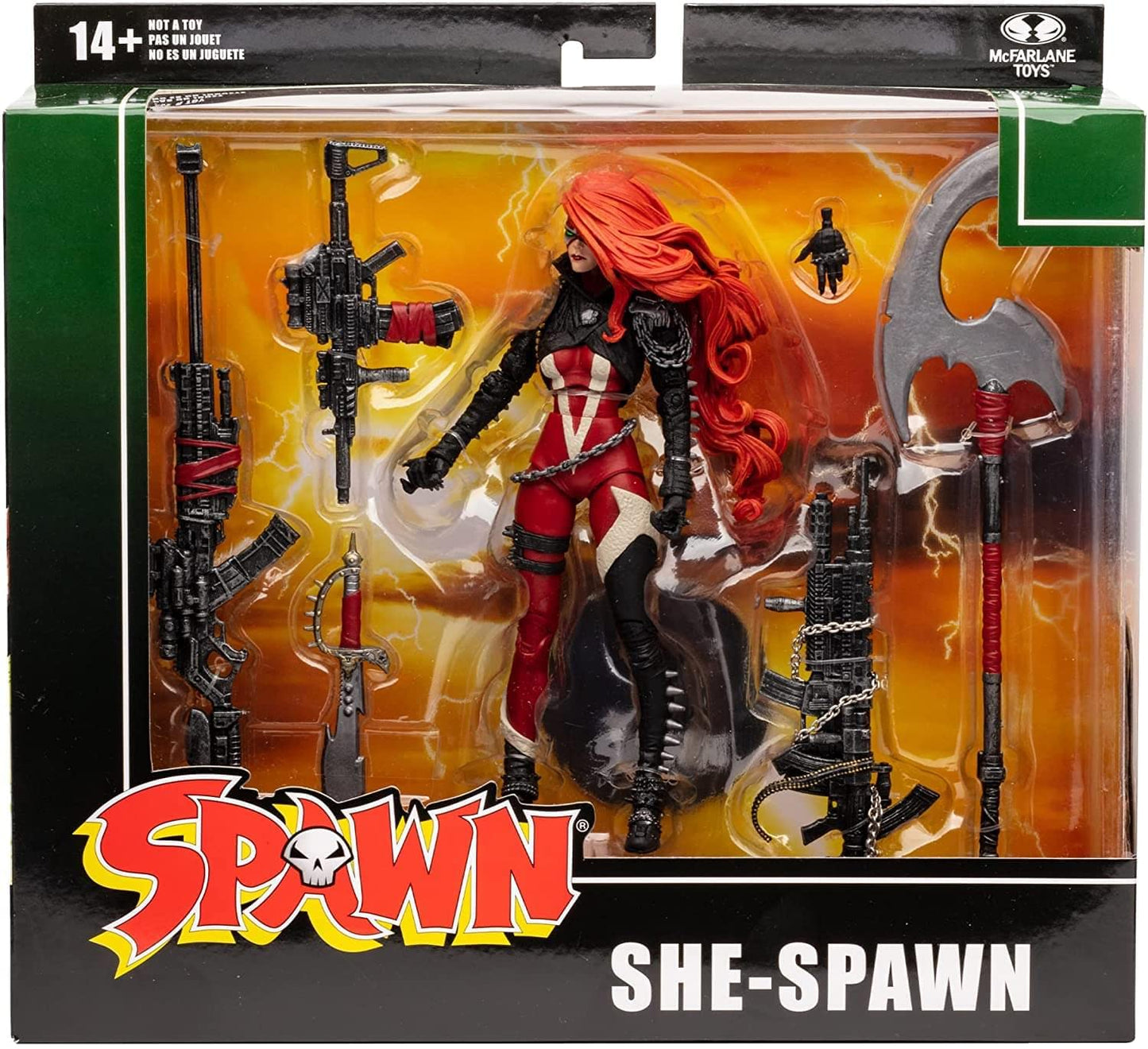 McFarlane Toys Spawn She Spawn 7" Action Figure Deluxe Box Set with Eight Accessories