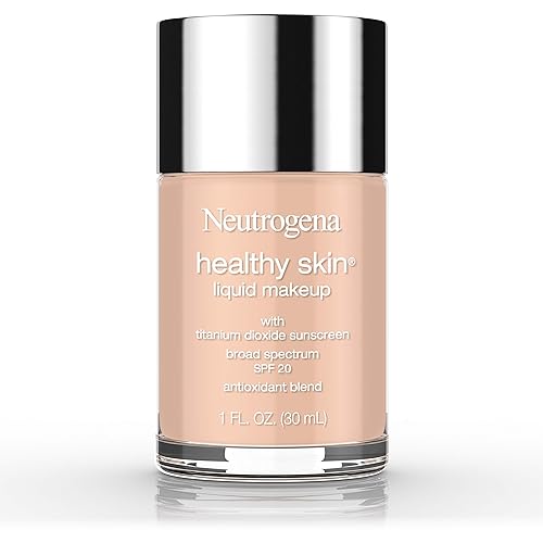 Neutrogena Healthy Skin Liquid Makeup Foundation, Broad Spectrum SPF 20 Sunscreen, Lightweight & Flawless Coverage Foundation with Antioxidant Vitamin