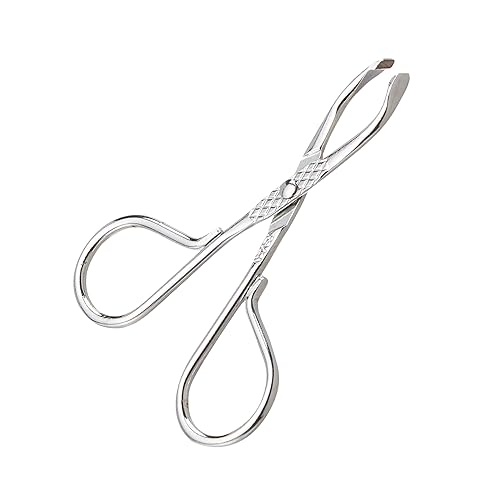 Revlon PerfecTweeze Scissor Tweezers, Slanted Tip, For Eyebrow Shaping and Hair Removal, Ergonomic Handle Design, Stainless Steel, 1 Count