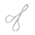 Revlon PerfecTweeze Scissor Tweezers, Slanted Tip, For Eyebrow Shaping and Hair Removal, Ergonomic Handle Design, Stainless Steel, 1 Count