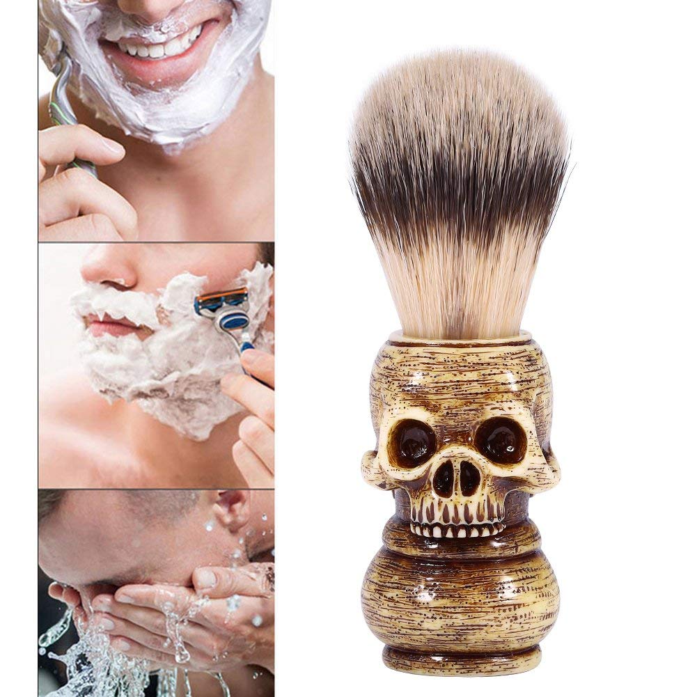 Shaving Brush, Shaving Brush, Men's Beard Shaving Brush, Men's Grooming Tool, Makeup Skull heads, Hair Salon, Beard Shaving Brush for the Hair Salon Beauty and Personal Care Pilipane