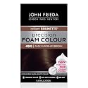 John Frieda Precision Foam Colour, Dark Chocolate Brown 4BG, Full-Coverage Hair Color Kit, Anti-Fade Gray Coverage, Deep Color Saturation Hair Dye, 1