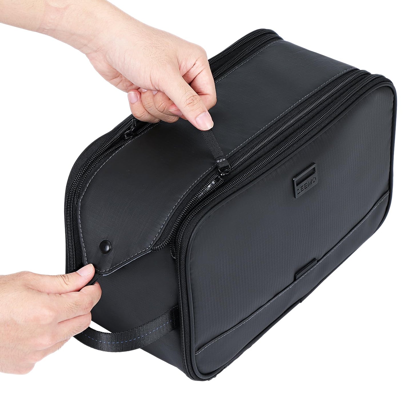 ZEEMO Travel Toiletry Bag for Men, Medium Water-Resistant Double-Sided Full-Open Dopp Kit, Versatile Organizer for Shower and Hygiene Accessories Beauty and Personal Care ZEEMO