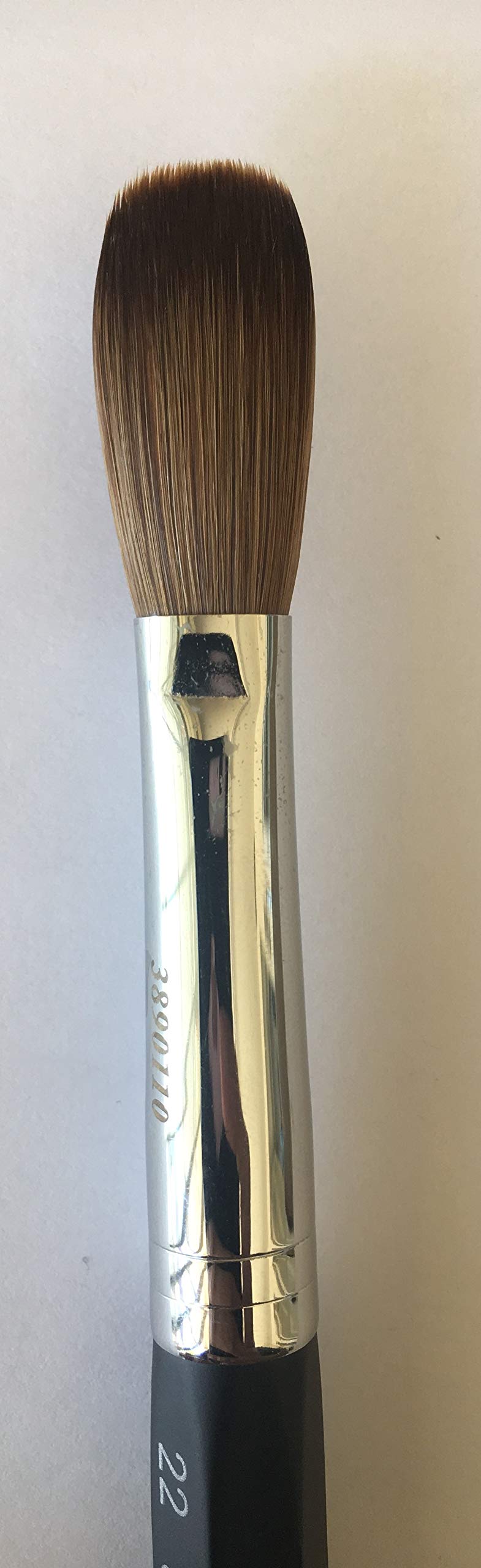Six Angles - CRIMPED - Black Handle Petal 100% Kolinsky Acrylic Nail Brush (Crimped 22) Beauty & Personal Care Six Angles