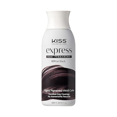 Kiss Express Color #K99 Semi- Permanent Jet Black 3.5 Ounce