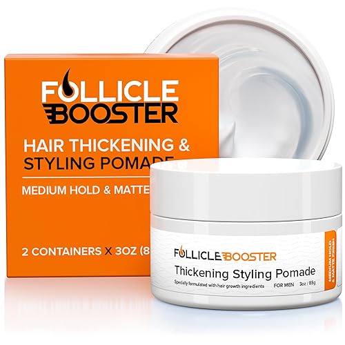 FOLLICLE BOOSTER Hair Growth Pomade - 1 Pack, Infused with Thinning Combating Ingredients, Water-based Cream Formulation, Ethically Sourced, Medium