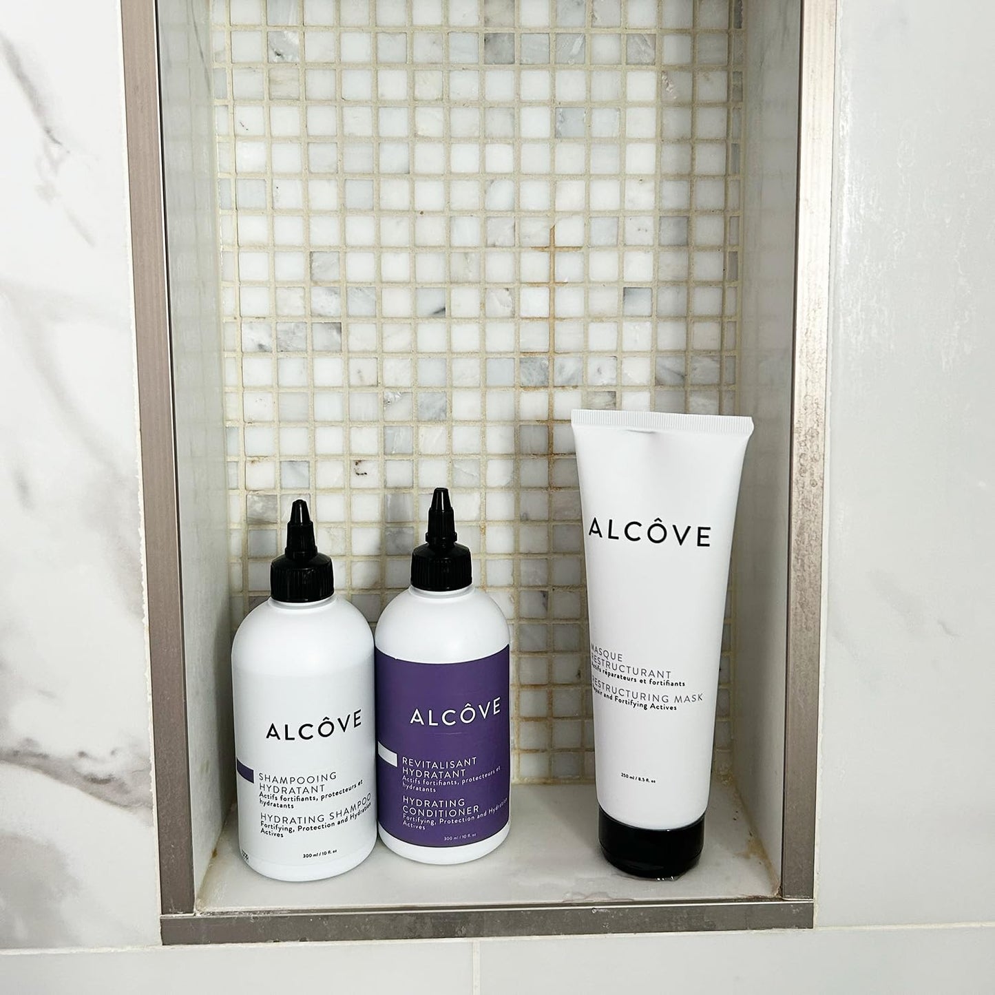 Alcôve - Hydrating Shampoo & Conditioner Duo - All Hair Types - Sulfate-Free - Moisturizing & Nourishing - With Evening Primrose Oil - Mango Extract