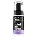C&C by Clean & Clear Total Zen Calming Lavender Mousse Facial Cleanser to Remove Dirt, Relaxing Oil-Free Face Wash for Sensitive Skin, Not Tested