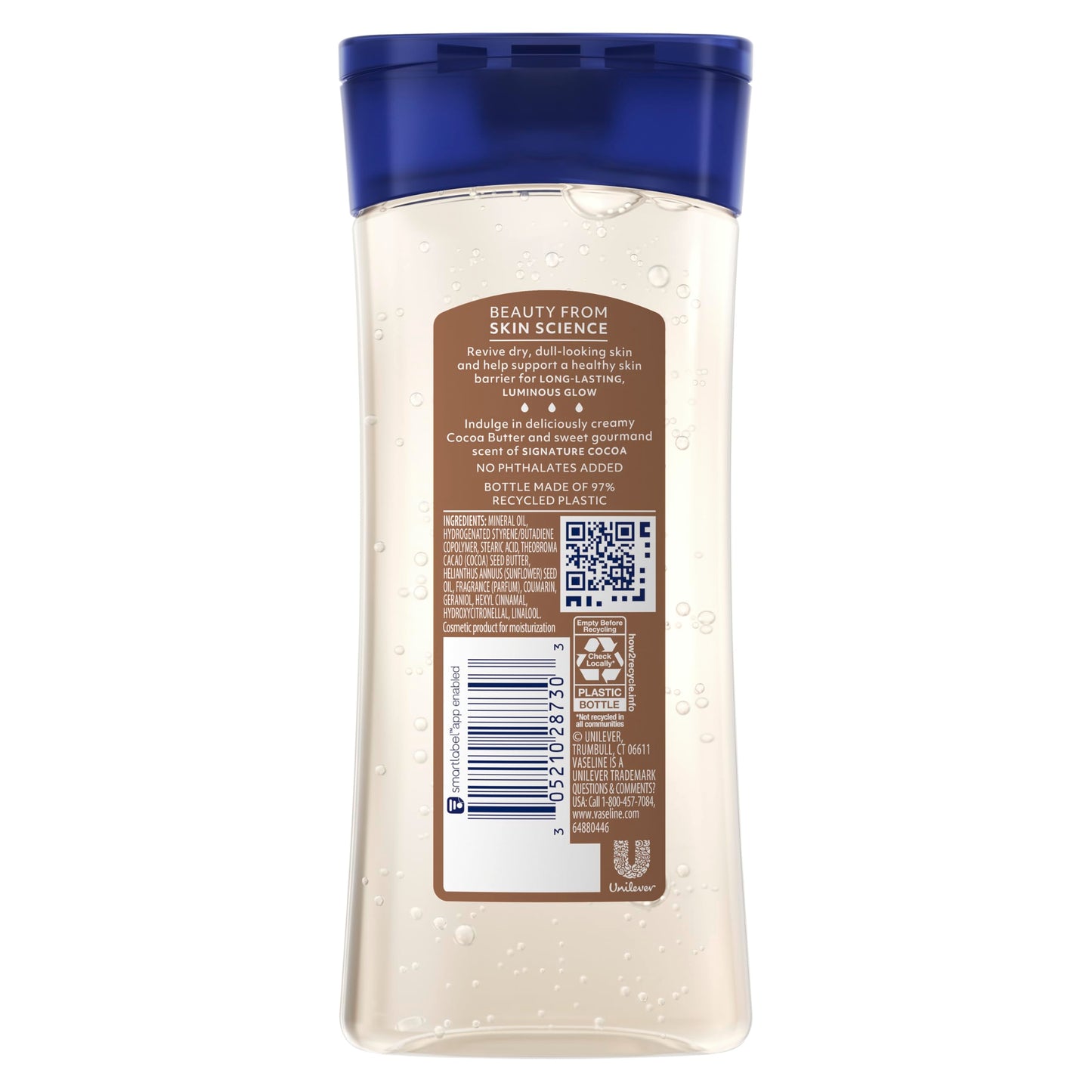 Vaseline Intensive Care Cocoa Radiant for Glowing Skin Body Gel Oil Made with Pure Cocoa Butter + Replenishing Oils 6.8 fl oz Beauty and Personal Care Vaseline